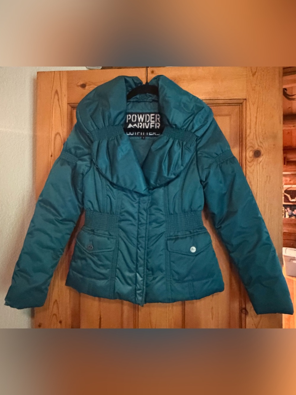 Powder River Outfitters Teal Blue/Green Women's Jacket Small